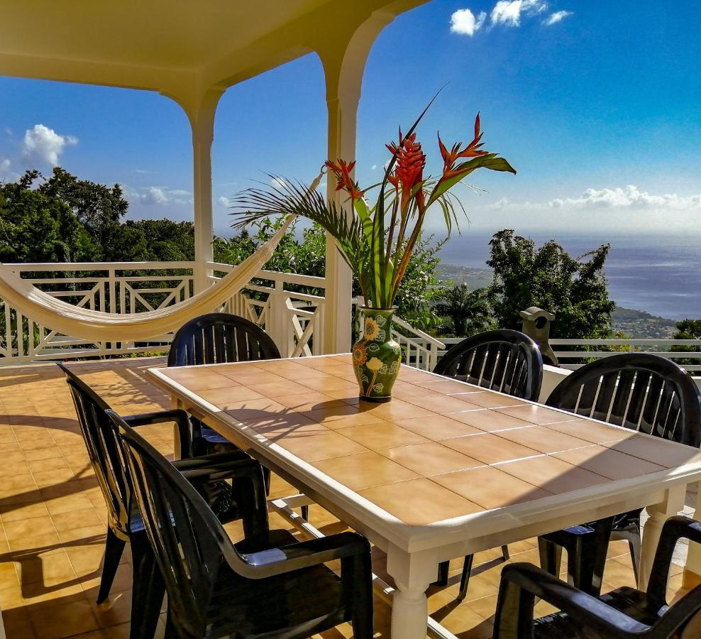 Belavue & Spa Prive, Avec Vue Panoramique Sur Mer, Jardin Creole Paysager, Jacuzzi Prive Bouillante Bagian luar foto