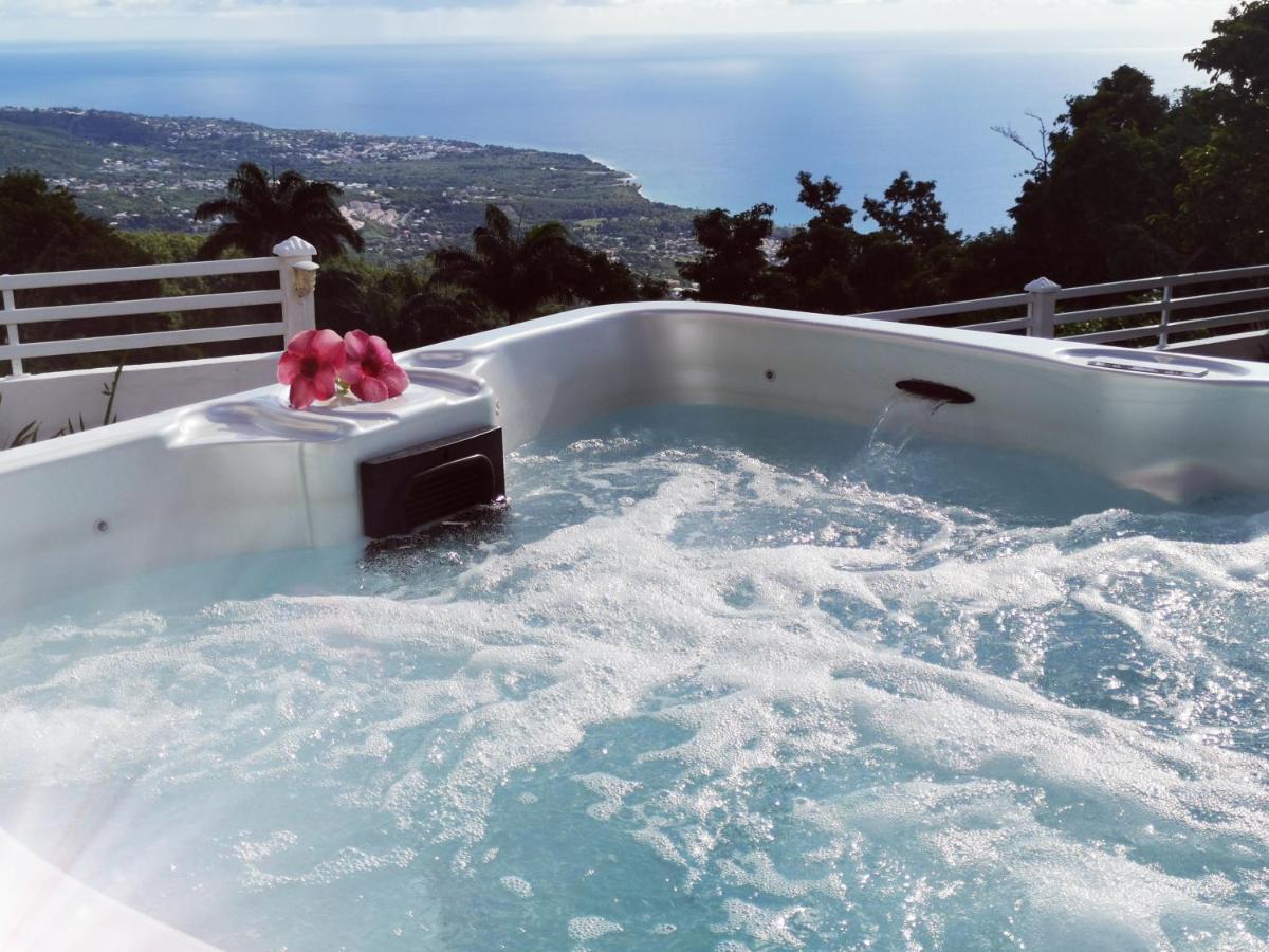 Belavue & Spa Prive, Avec Vue Panoramique Sur Mer, Jardin Creole Paysager, Jacuzzi Prive Bouillante Bagian luar foto