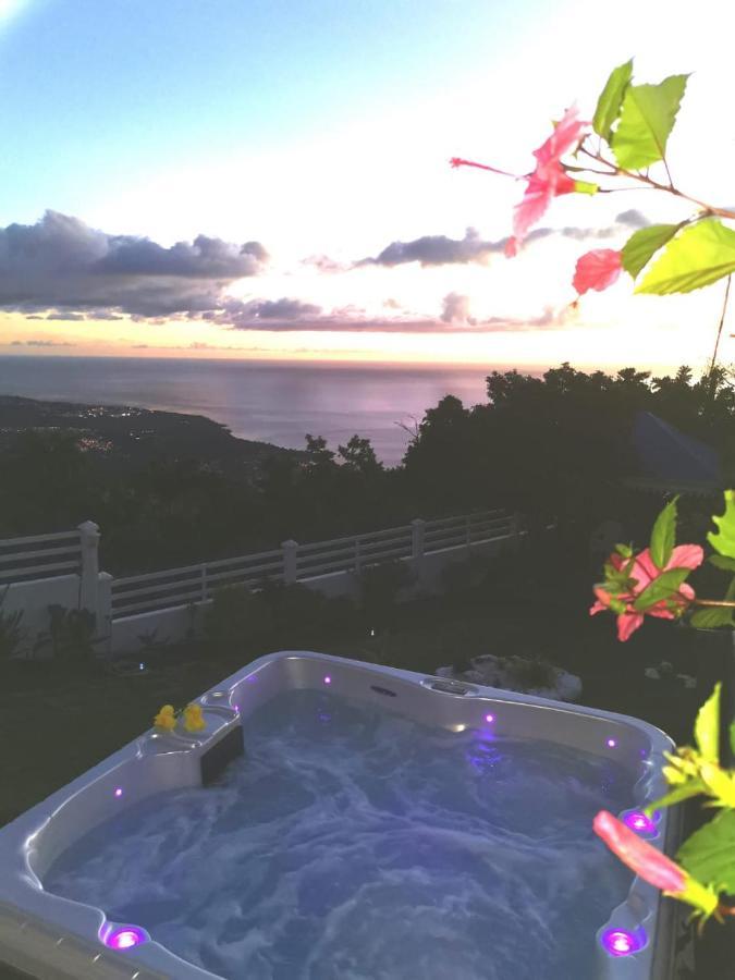 Belavue & Spa Prive, Avec Vue Panoramique Sur Mer, Jardin Creole Paysager, Jacuzzi Prive Bouillante Bagian luar foto