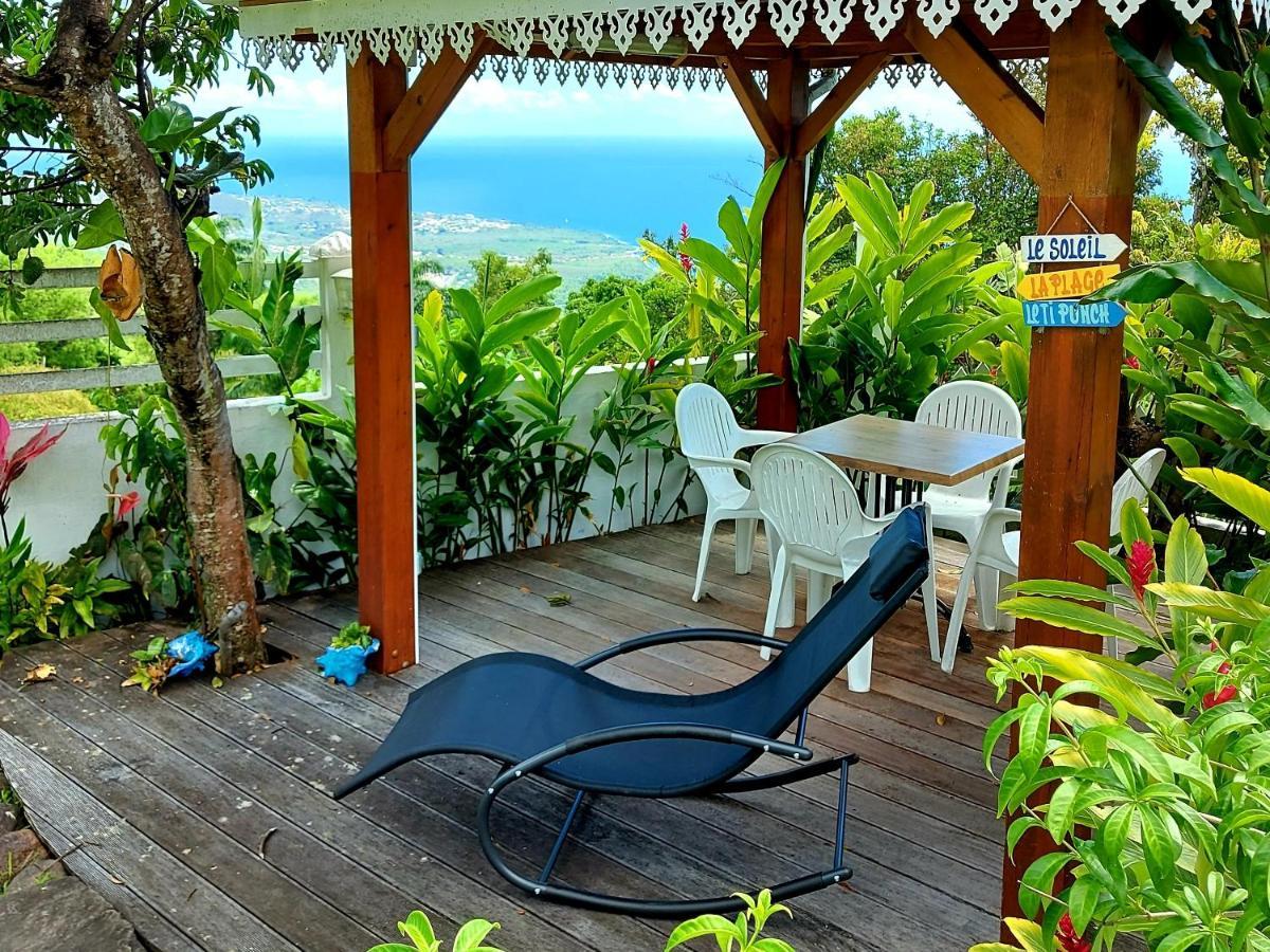Belavue & Spa Prive, Avec Vue Panoramique Sur Mer, Jardin Creole Paysager, Jacuzzi Prive Bouillante Bagian luar foto