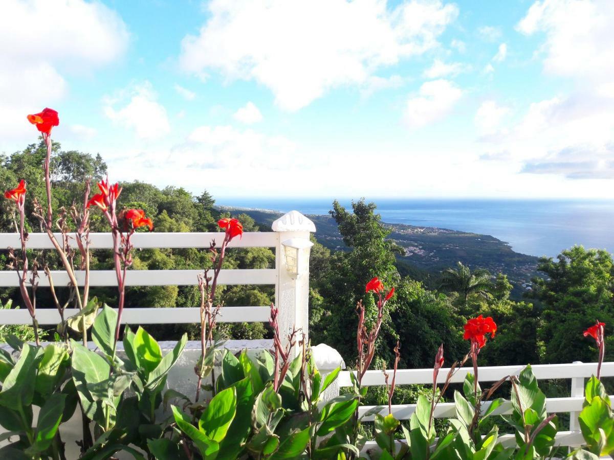 Belavue & Spa Prive, Avec Vue Panoramique Sur Mer, Jardin Creole Paysager, Jacuzzi Prive Bouillante Bagian luar foto